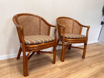Komplet 2 foteli bambusowych :)