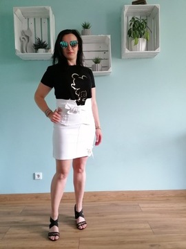 Spódnica wysoki stan Ola Voga new look biała