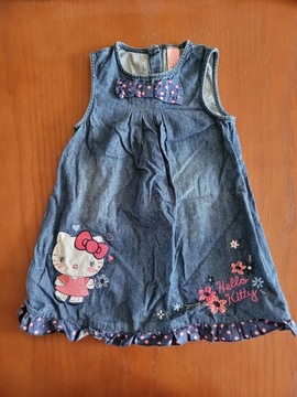 C&A Hello Kitty jeansowa sukienka