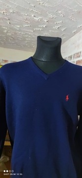 POLO SWETER  GRANATOWY L