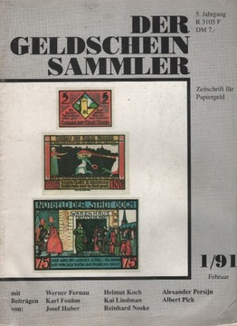 Geldschein Sammler 1/1991