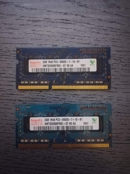 Pamięć Hynix SO-DIMM DDR3 2x2Gb używana