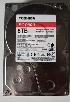 Dysk twardy HDD 6 tb - Toshiba PC P300