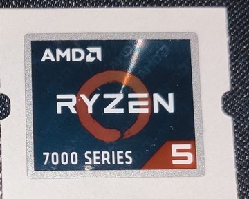 Oryginalna Naklejka AMD Ryzen 5 7000 Series NOWA!