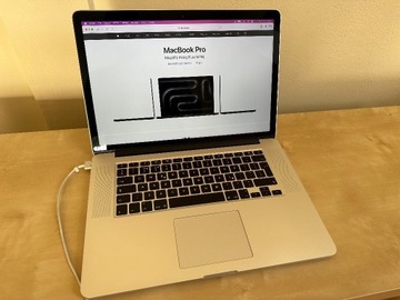 MacBook Pro Retina 15 połowa 2015 16GB 256SSD