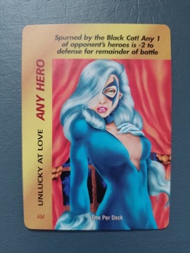 Karta do gry MARVEL OVERPOWER - UNLUCKY AT LOVE Black Cat
