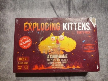 gra Eksplodujące kotki w wersji po angielsku Exploding kittens Party pack