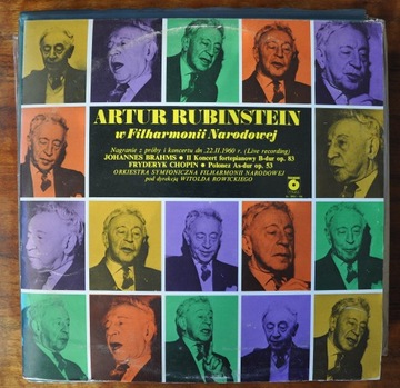 ARTUR RUBINSTEIN w Filharmonii Narodowej, 3LP