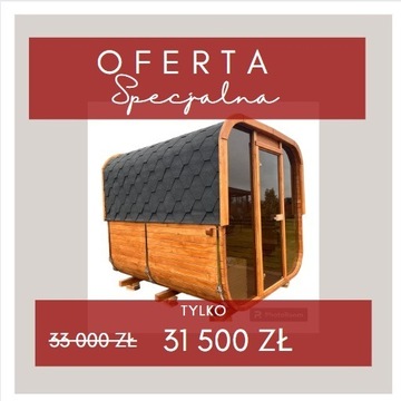 Oferta SPECJALNA Sauna kwadratino dla 6-8 osób