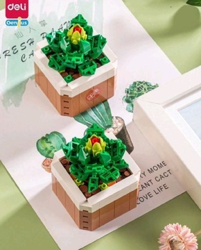 Mini Ozdoba Kwiaty z Klocków Bricks