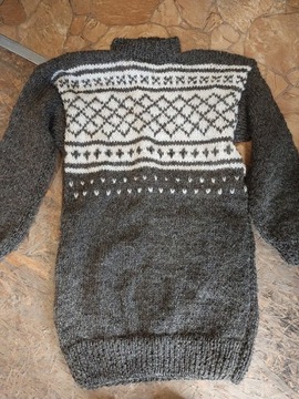 Sweter góralski 100% wełna handmade