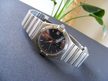 Omega Constellation Classic Black Gray Men