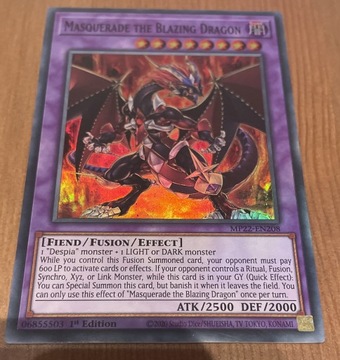 Yugioh Masquerade the Blazing Dragon