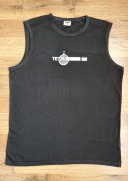 CZARNA KOSZULKA BEZ RĘKAWÓW TANK TOP SHAMP 100% bawełna TECH SAIL XXL