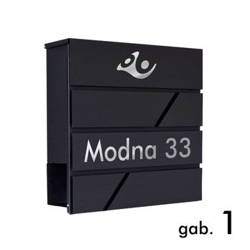 Naklejka adresowa na skrzynkę pocztową listy gab1