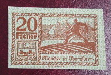 AUSTRIA 20 heller MONDSEE 1920