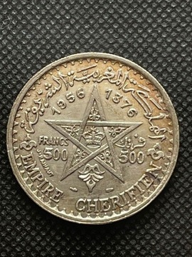 Maroko 500 franków 1956 Rok