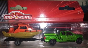 Majorette Ford Raptor F150 z naczepą i  motorówką