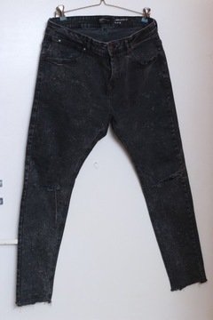 Berksha Denim Spodnie Jeans Czarne Skinny 44