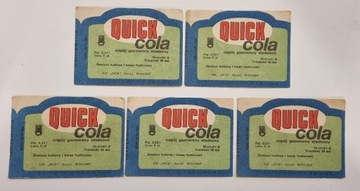 UNIKAT! Kolekcjonerskie etykiety Quick-Cola