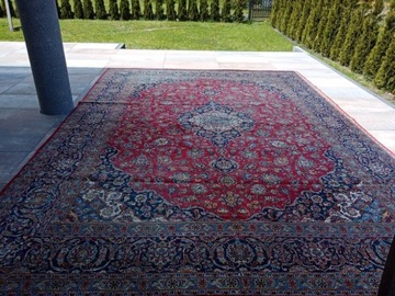 Ogromny Irański Meshed dywan wełna 325x440cm 