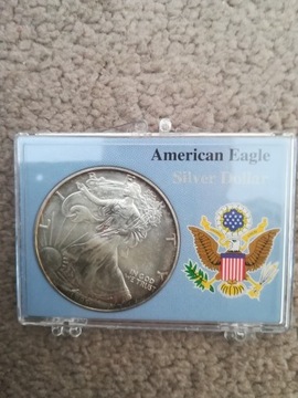 1 DOLAR 1995 USA AmericanEagleSilver Dollar Ag999 