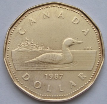 Kanada 1 dolar 1987 - kaczka - ER II