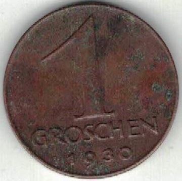 Austria 1 grosz groschen 1930  17 mm  nr 2