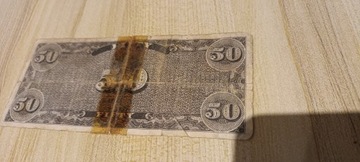 Banknot 50 Dolarów USA 1861