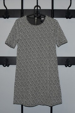 Czarno-biała sukienka H&M Divided rozmiar 34