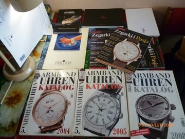 katalogi zegarków Uhren 3 szt + inne gratis zestaw