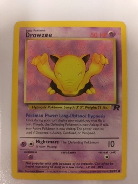 Pokemon Karta TCG Drowzee 54/82 Team Rocket