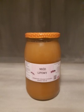 Miód LIPOWY z WARMII 1,2 kg od pszczelarza 