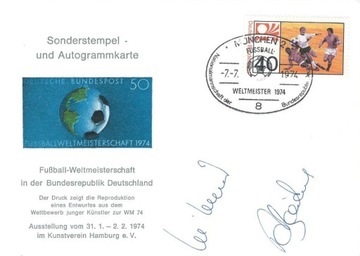 Paul BREITNER & Uli HOENESS oryginalny autograf!