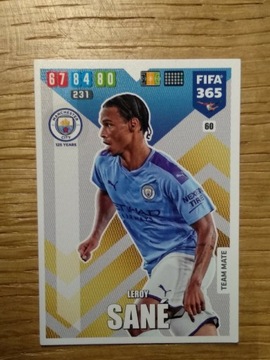 Karta Fifa 365 2020 Panini Sane nr 60, Manchester