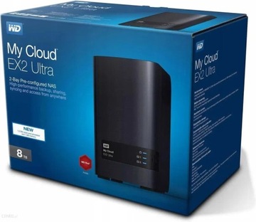 NAS Dysk sieciowy WD My Cloud EX2 Ultra 8TB (2x4TB) RAID / CHMURA