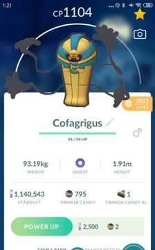 Pokemon go Cofagrigus  Trade Wymiana