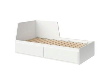 FLEKKE łóżko z 2 szufladami, biały, 80x200 cm IKEA