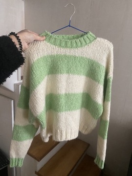 Jasnozielony akrylowy sweter Pimkie 