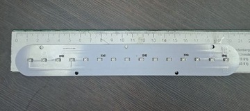 Moduł led na PCB niebieski 200mm 12v 15 diod