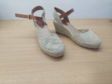 Espadryle na koturnie 41