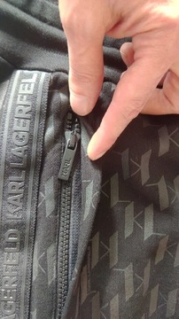 Karl Lagerfeld spodnie dresowe męskie czarne rozmiar XL