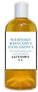 Werniks Pół Matowy do Farb Akrylowych,Olejnych 1 l