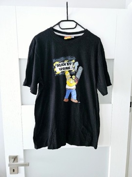 Czarna koszulka The Simpsons xl 42 na licencji 