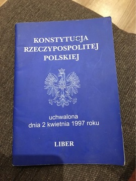 Konstytucja Rzeczypospolitej polskiej 1997 r.