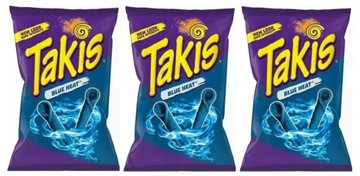 3x Takis Blue Heat Chipsy Nachosy z USA 92,3g