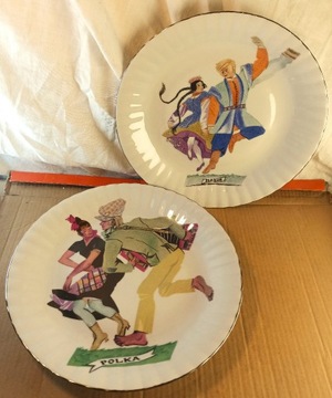 CHODZIEŻ Mazur Polka talerz ozdobny porcelanow '70