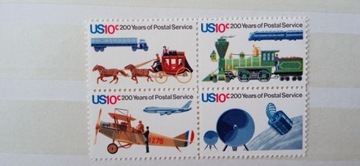 WIDOCZNE ZNACZKI- 200 YEARS OF POSTAL SERVICE