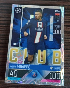 Topps 2022/2023 Mbappe Club 100 karta 458