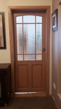 Drzwi wewnętrzne drewniane używane